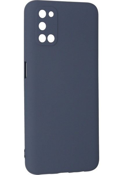 Oppo A52 Kılıf Nano Içi Kadife Silikon - Gri modelleri