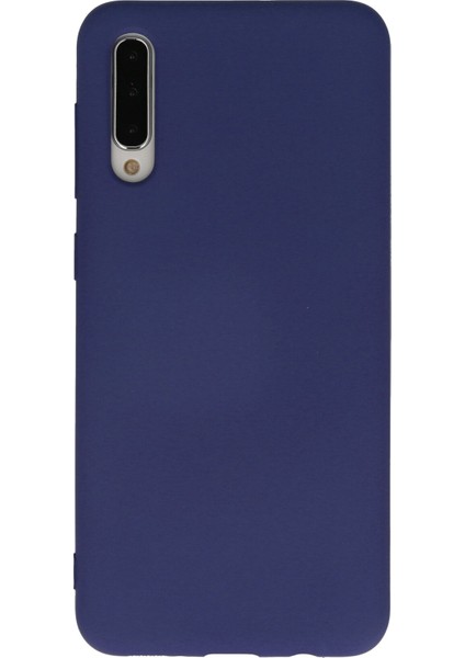 Samsung Galaxy A30S Kılıf Nano Içi Kadife Silikon - Lacivert