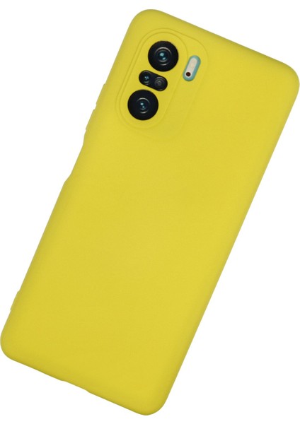 Xiaomi Redmi K40 Pro Kılıf Nano Içi Kadife Silikon - Sarı fiyatları