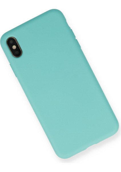 iPhone Xs Max Kılıf Nano Içi Kadife Silikon - Turkuaz fiyatları