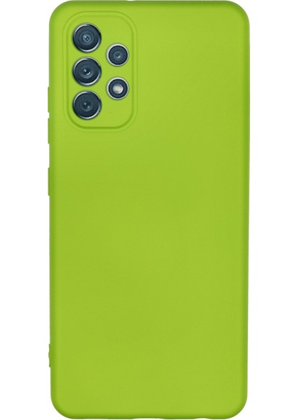 Samsung Galaxy A32 Kılıf Nano Içi Kadife Silikon - Açık Yeşil