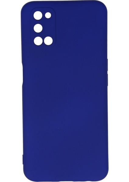 Oppo A92 Kılıf Nano Içi Kadife Silikon - Lacivert