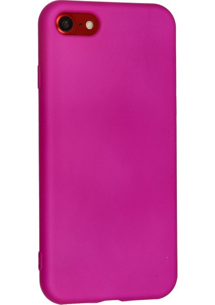 iPhone 8 Kılıf Nano Içi Kadife Silikon - Fuşya modelleri