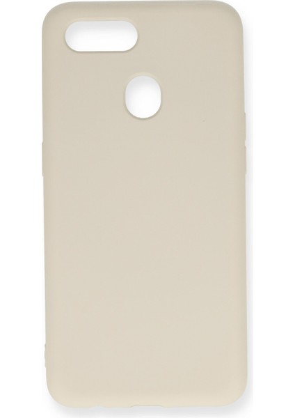 Oppo A5S Kılıf Nano Içi Kadife Silikon - Kemik