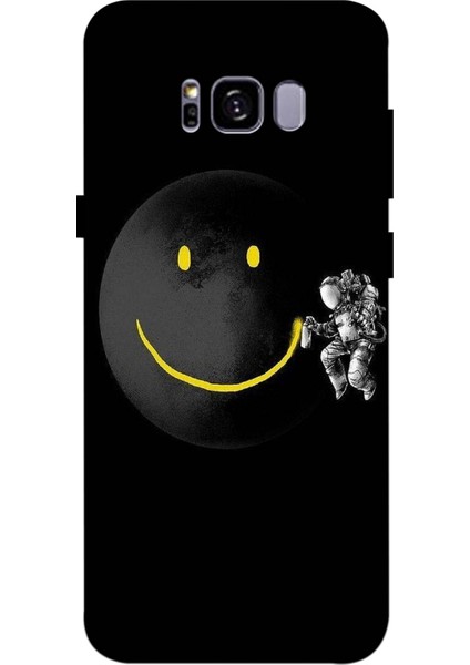Samsung Galaxy S8 Plus Kılıf Baskılı Astronot Emoji Desenli Zipax A++ Silikon - Astronotemoji
