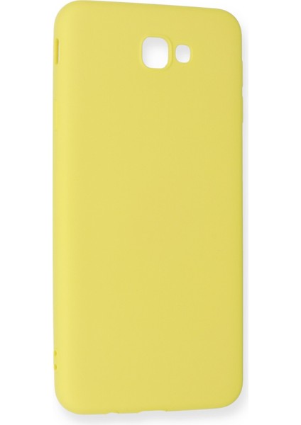 Samsung Galaxy J7 Prime Kılıf Nano Içi Kadife Silikon - Mat Sarı fiyatları