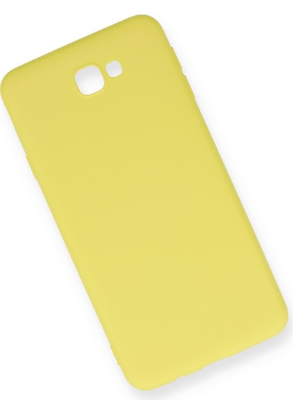 Samsung Galaxy J7 Prime Kılıf Nano Içi Kadife Silikon - Mat Sarı modelleri