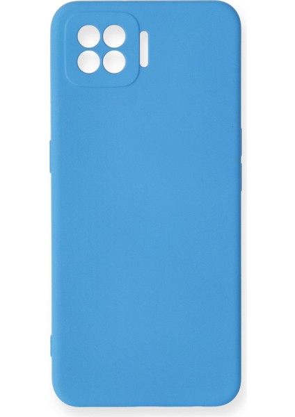 Oppo A73 Kılıf Nano Içi Kadife Silikon - Mavi