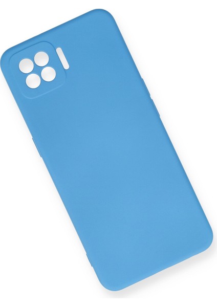 Oppo A73 Kılıf Nano Içi Kadife Silikon - Mavi modelleri