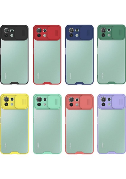 Xiaomi Mi 11 Lite Kılıf Platin Kamera Koruma Silikon - Yeşil fiyatları