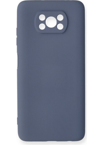 Xiaomi Pocophone X3 Kılıf Nano Içi Kadife Silikon - Gri