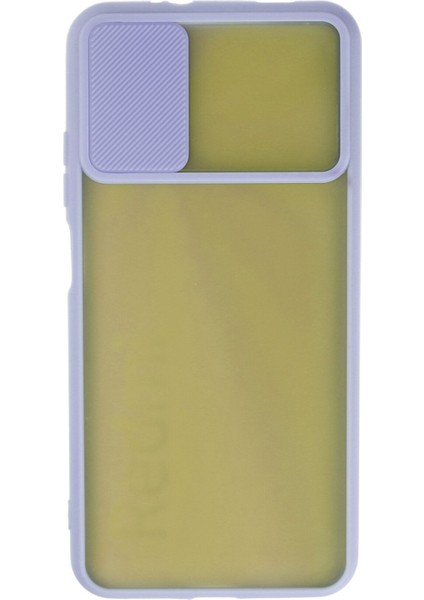 Xiaomi Redmi 9t Kılıf Palm Buzlu Kamera Sürgülü Silikon - Lila modelleri