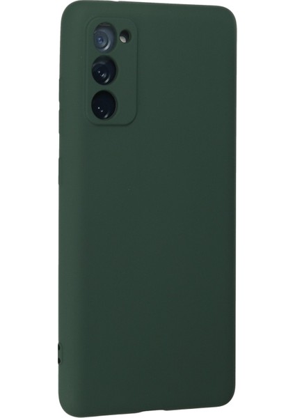 Samsung Galaxy S20 Fe Kılıf Nano Içi Kadife Silikon - Koyu Yeşil fiyatları