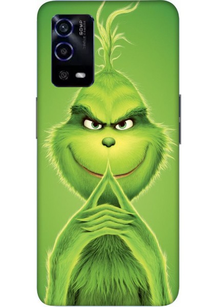 Oppo A55 Kılıf Asabi Yeşil Desenli Hd Baskılıf Silikon Kılıf - Asabiyesil