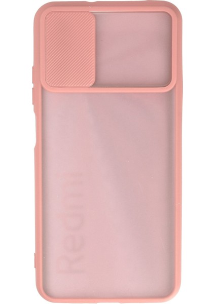 Xiaomi Redmi 9t Kılıf Palm Buzlu Kamera Sürgülü Silikon - Pembe modelleri