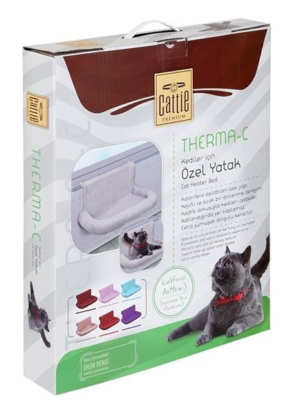 Therma Petek Askılı Düz Kedi Yatağı Turkuaz 45X35 cm fiyatları