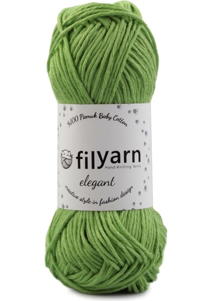 Çimen Yeşili Baby Cotton Elegant Örgü Ipi Amigurumi Ipi Punch Örgü Ipi Oeko-Tex Startdart 100 - 25 gr