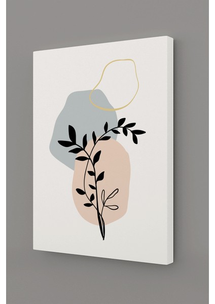Gift Pack Soyut Çiçekler Modern Minimal Kanvas Tablosu 3'lü Canvas Tablo Seti