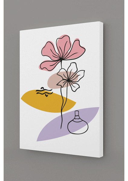 Tropikal Soyut Çiçekler Modern Minimal Kanvas Tablosu 3'lü Canvas Tablo Seti fiyatları