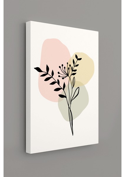 Tropikal Soyut Çiçekler Modern Minimal Kanvas Tablosu 3'lü Canvas Tablo Seti fırsatları