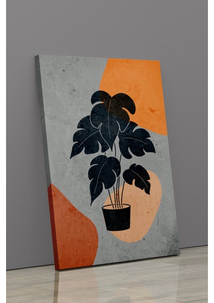 Gift Pack Tropikal Soyut Çiçekler Modern Minimal Kanvas Tablosu 3'lü Canvas Tablo Seti