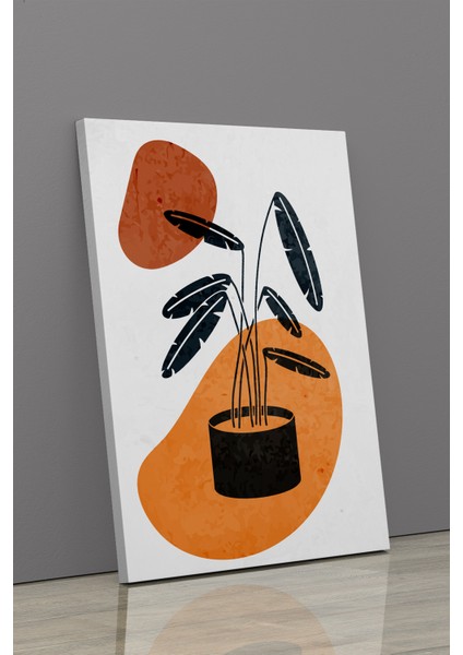 Gift Pack Tropikal Soyut Çiçekler Modern Minimal Kanvas Tablosu 3'lü Canvas Tablo Seti