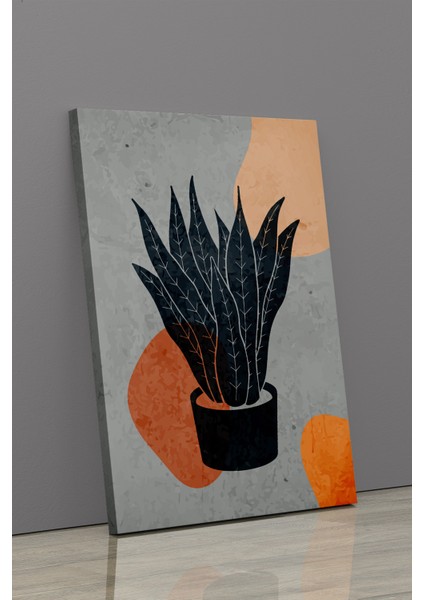 Gift Pack Tropikal Soyut Çiçekler Modern Minimal Kanvas Tablosu 3'lü Canvas Tablo Seti