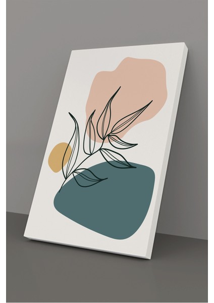 Gift Pack Tropikal Soyut Çiçekler Modern Minimal Kanvas Tablosu 3'lü Canvas Tablo Seti fırsatları