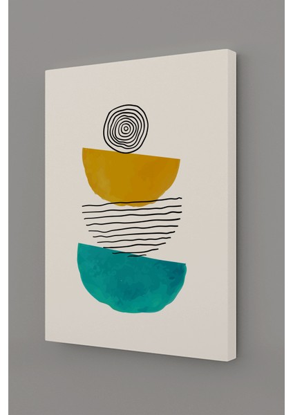 Soyut Modern Minimal Kanvas Tablosu 3'lü Canvas Tablo Seti