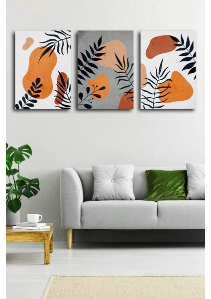 Gift Pack Soyut Modern Minimal Kanvas Tablosu 3'lü Canvas Tablo Seti