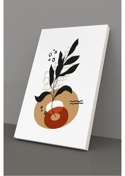 Gift Pack Soyut Çiçekler Modern Minimal Kanvas Tablosu 3'lü Canvas Tablo Seti