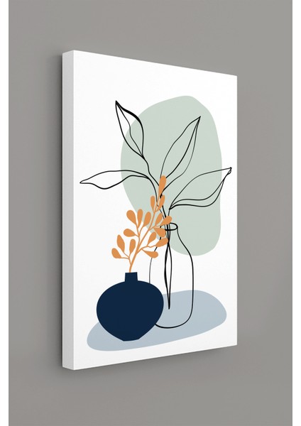 Tropikal Soyut Modern Minimal Kanvas Tablosu 3'lü Canvas Tablo Seti modelleri