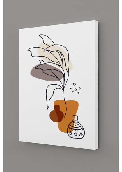 Gift Pack Tropikal Soyut Modern Minimal Kanvas Tablosu 3'lü Canvas Tablo Seti