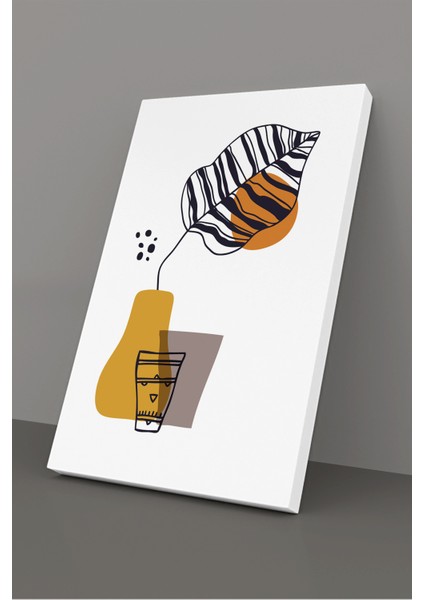 Gift Pack Tropikal Soyut Modern Minimal Kanvas Tablosu 3'lü Canvas Tablo Seti