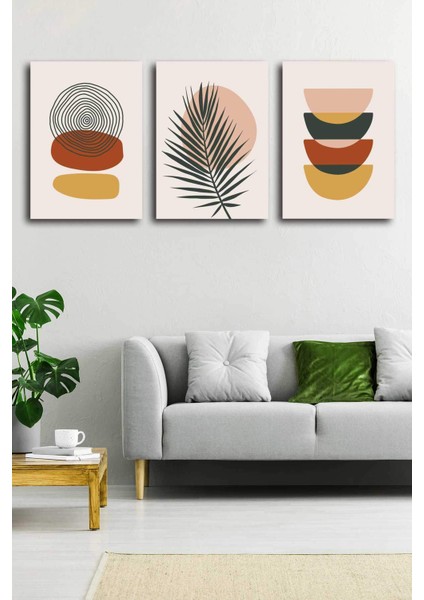 Gift Pack Soyut Modern Minimal Kanvas Tablosu 3'lü Canvas Tablo Seti