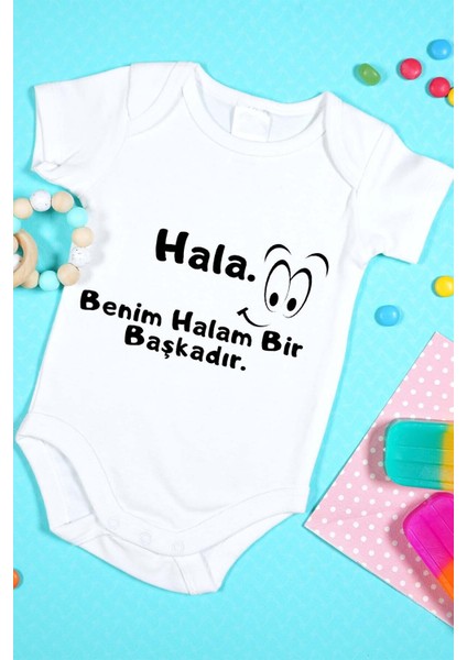 Özel Tasarım Bebek Zıbın 0 3 Yaşa Kadar Uygun Benim Halam Bir Başkadır!