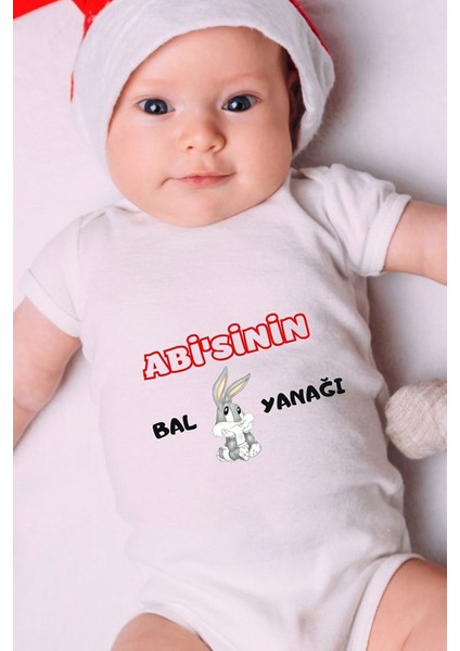 Özel Tasarım Bebek Zıbın - Çıtçıtlı Body (Abisinin Bal Yanağı)