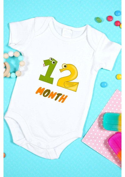 Özel Tasarım Bebek Zıbın - Çıtçıtlı Body (12 Month )