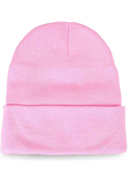 Pembe Basic Bere Pembe Düz Bere