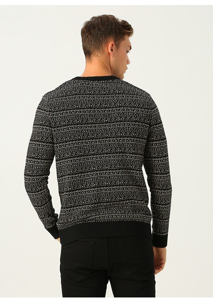 Dale Knit O Yaka Erkek Lacivert Kazak modelleri