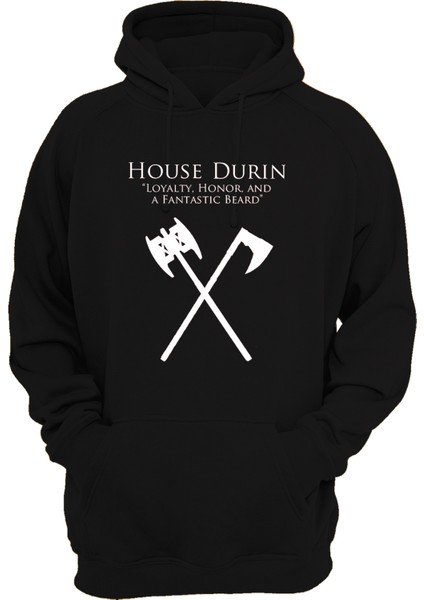 Lotr Yüzüklerin Efendisi Durin Baskılı 3 Ipl. Şardonlu, Içi Polar, KALIN(600GR) Hoodie