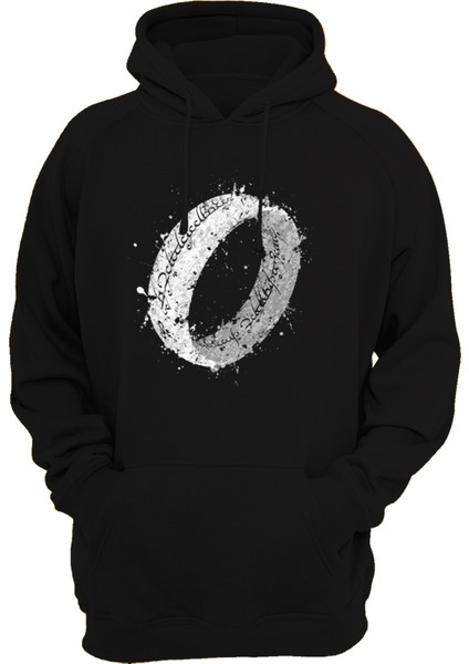 Lotr Yüzüklerin Efendisi Tek Yüzük Baskılı 3 Ipl. Şardonlu, Içi Polar, KALIN(600GR) Hoodie