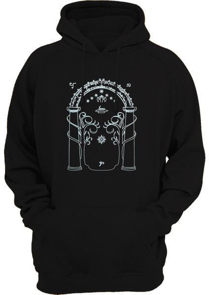 Lotr Yüzüklerin Efendisi Gizli Kapı Baskılı 3 Ipl. Şardonlu, Içi Polar, KALIN(600GR) Hoodie