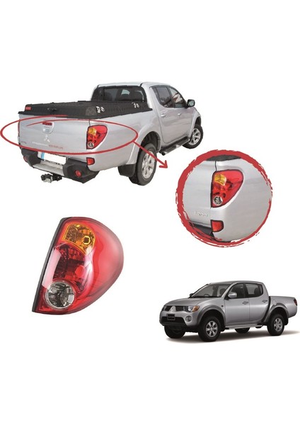 Mitsubishi L200 Sağ-Sol Stop Lambası Takım 2006-2014 fiyatları