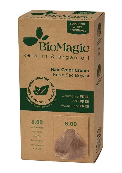 Saç Boyası Açık Kumral No: 8.00