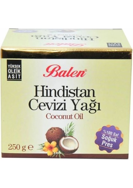 Hindistan Cevizi Yağı 2 x 250 gr (Soğuk Pres)