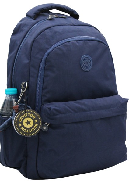 Su Geçirmez Kumaş Moden Lacivert Unisex Kadın Sırt Çantası 2200