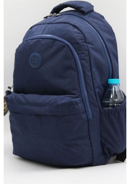Su Geçirmez Kumaş Moden Lacivert Unisex Kadın Sırt Çantası 2200