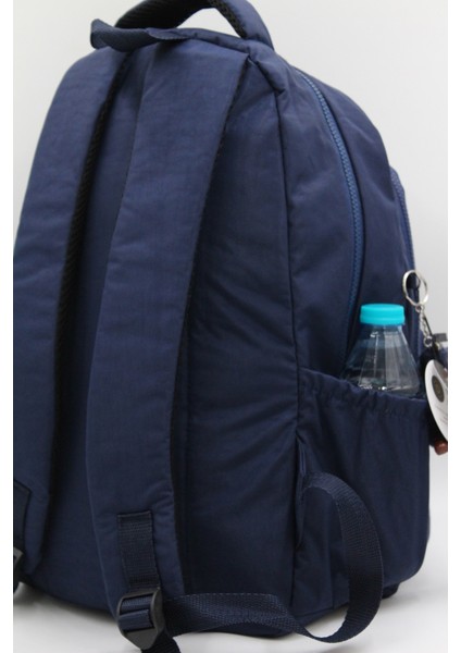 Su Geçirmez Kumaş Moden Lacivert Unisex Kadın Sırt Çantası 2200