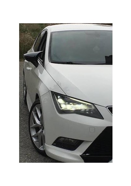 Seat Leon Mk3 Mk3.5 Batman Yarasa Ayna Kapağı Piano Black Abs Plastik